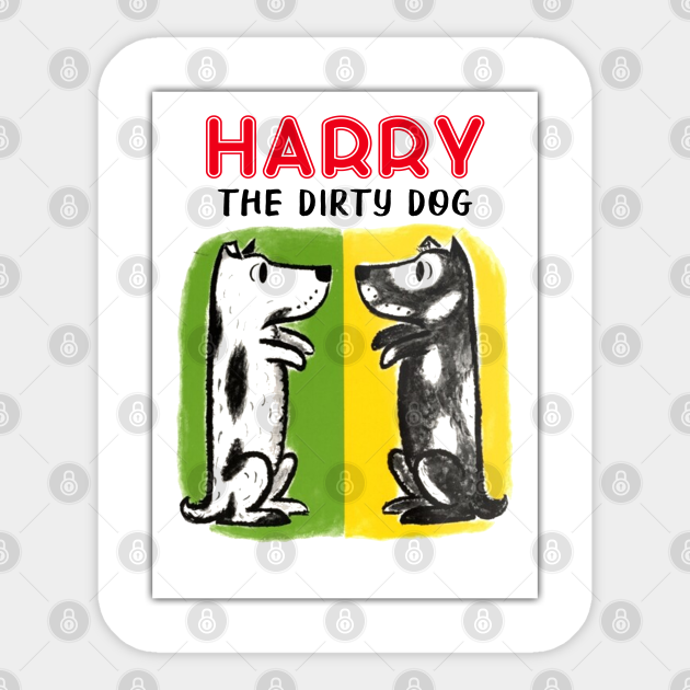 harry-the-dirty-dog-harry-the-dirty-dog-sticker-teepublic-uk